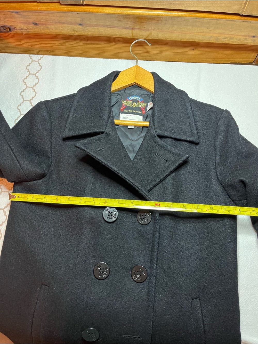 Classic navy blue Peacoat Jacket - unisex - Picture 8 of 10